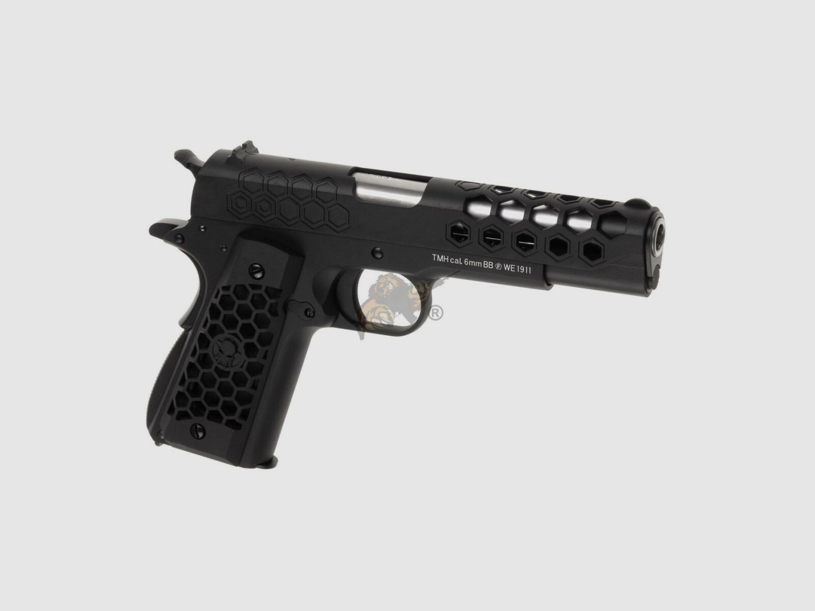 M1911 Hex Cut Full Metal, GBB Czarny -F-