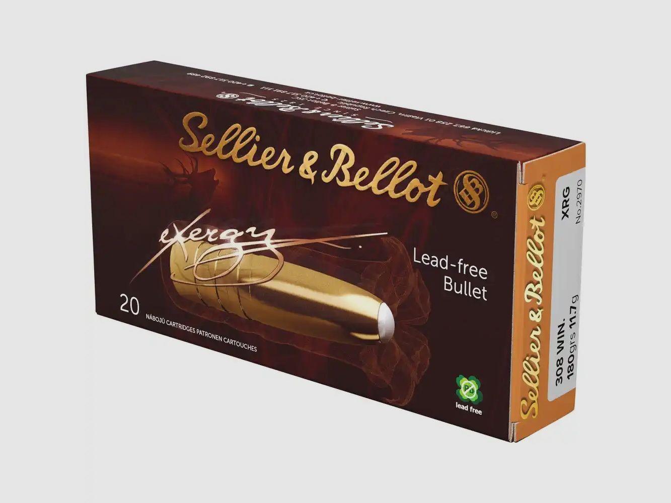 Sellier & Bellot eXergy .308 Win. 11,7g/180GR senza piombo 20 cartucce
