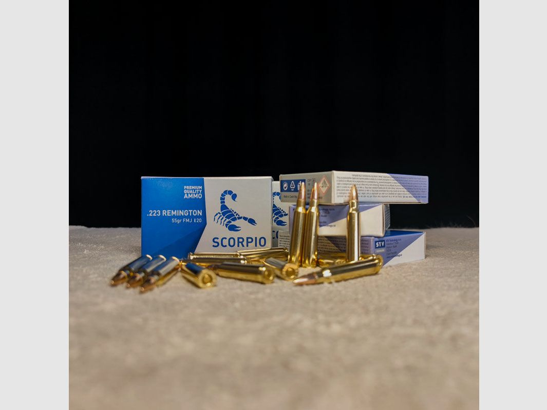 STV Scorpio .223 Rem FMJ 55 grs 200 coups