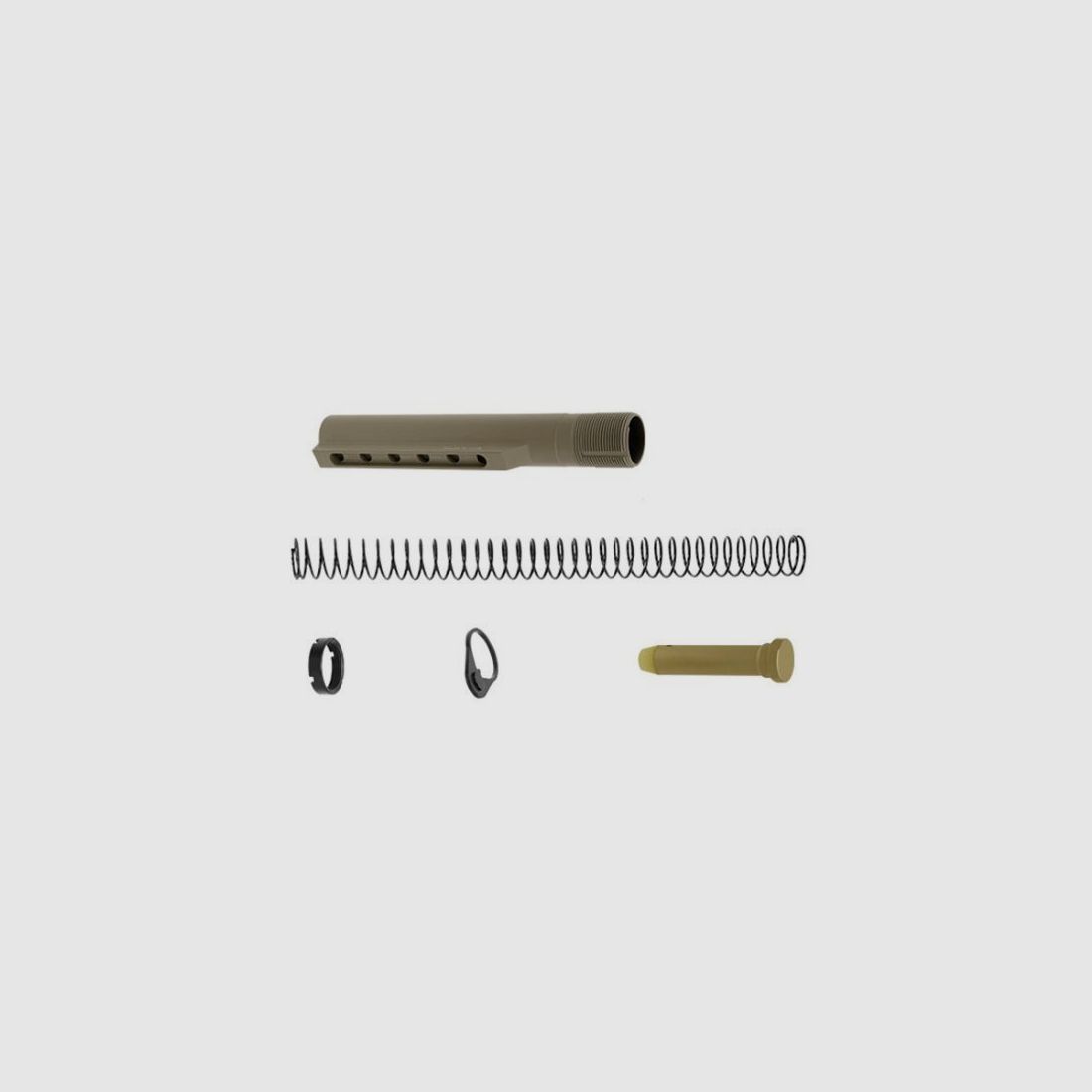 Zestaw UTG PRO Mil-Spec Pufferrohr FDE Cerakote