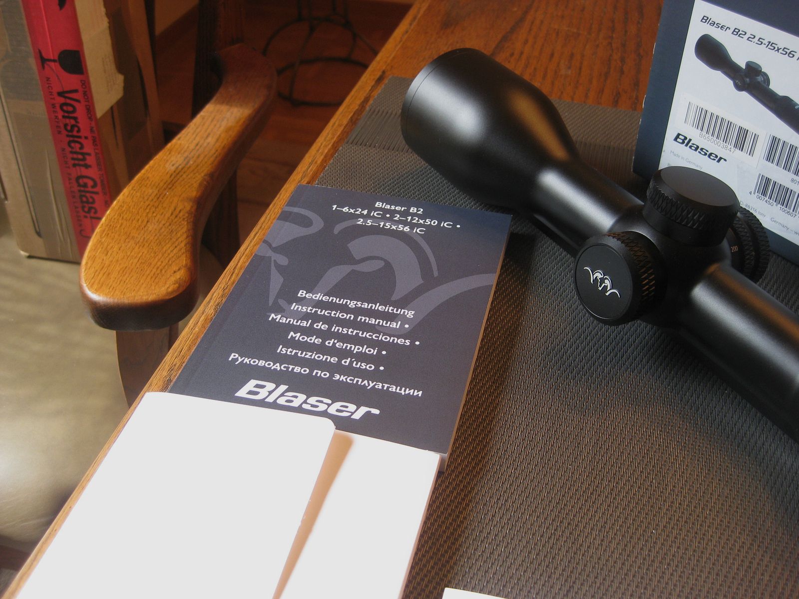 MADE IN GERMANY = "NEW" Blaser B2  2.5 - 15 x 56 iC S with ZEISS internal rail and LP reticle with automatic shut-off !! Also for Sauer-Mauser-Dentler-SteelAction etc.!