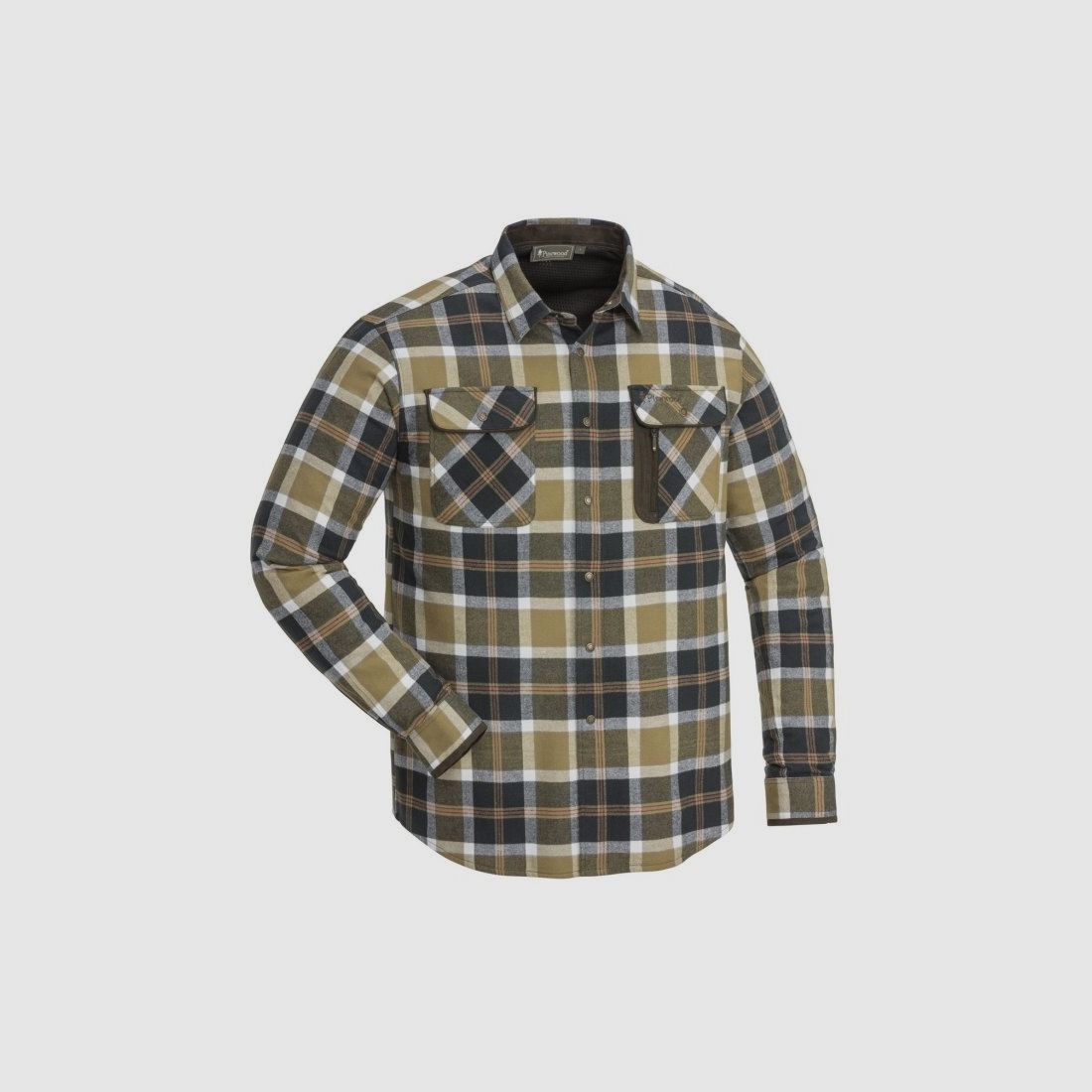 Chemise Pinewood Cornwall 9435 vert/marron, image 1 sur 4