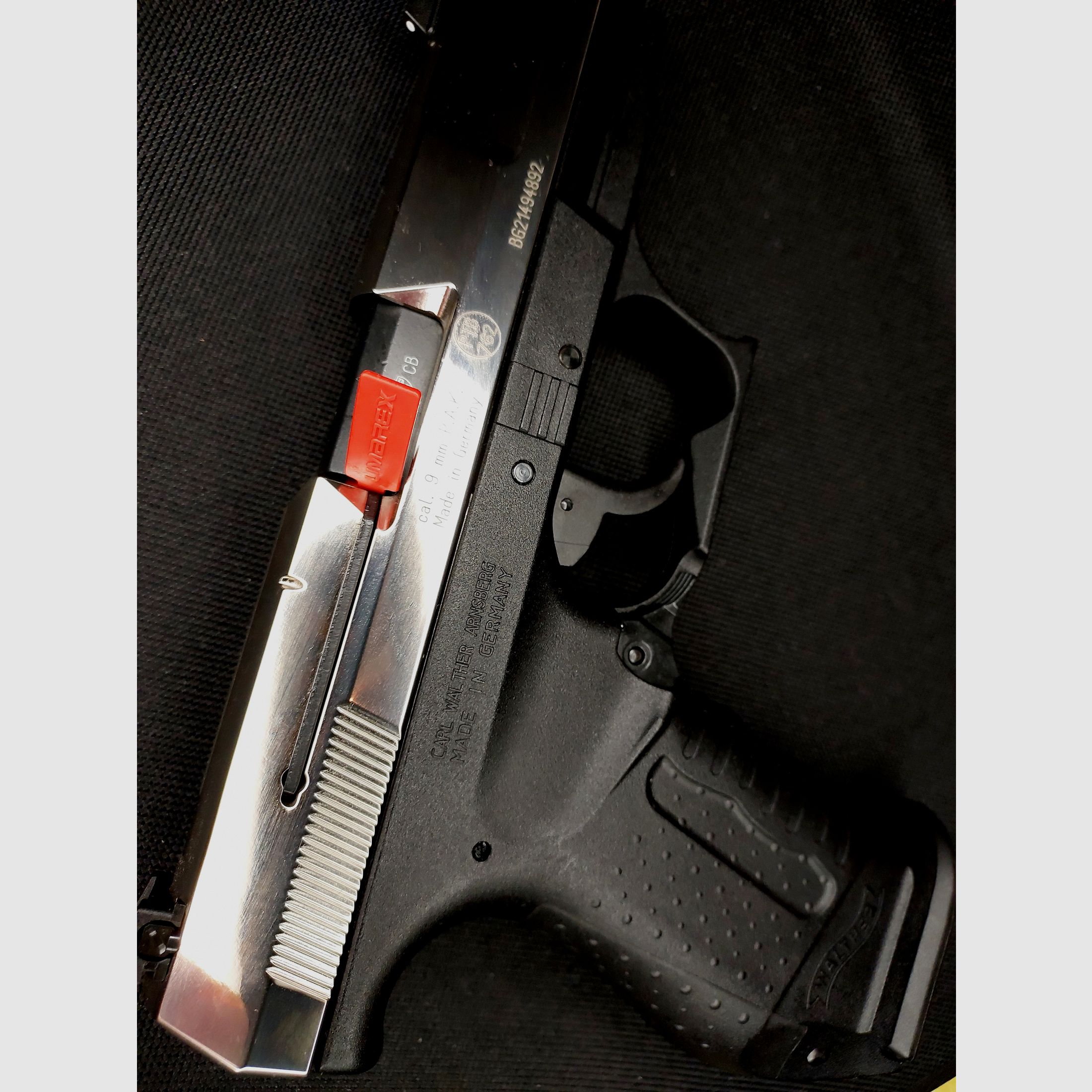 Premium Walther P99 SV NKL Schreckschusspistole 9 mm P.A.K. (PTB 762) P 99 Nickel-Finish [CNC-gefräster Stahlverschluss NKL] NEU!