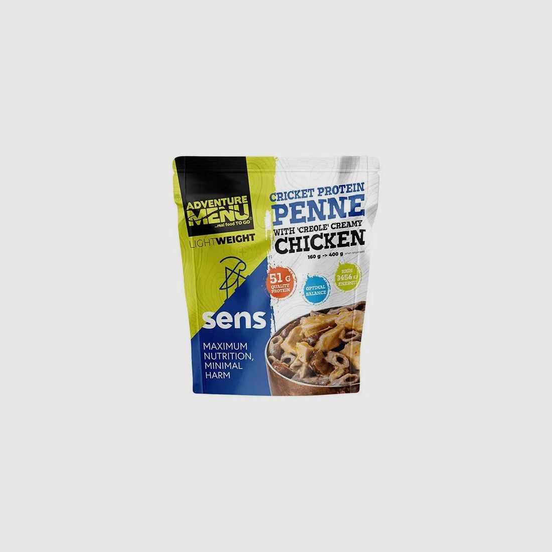 Adventure Menu SENS Grillen Protein Penne mit Hähnchenfleisch