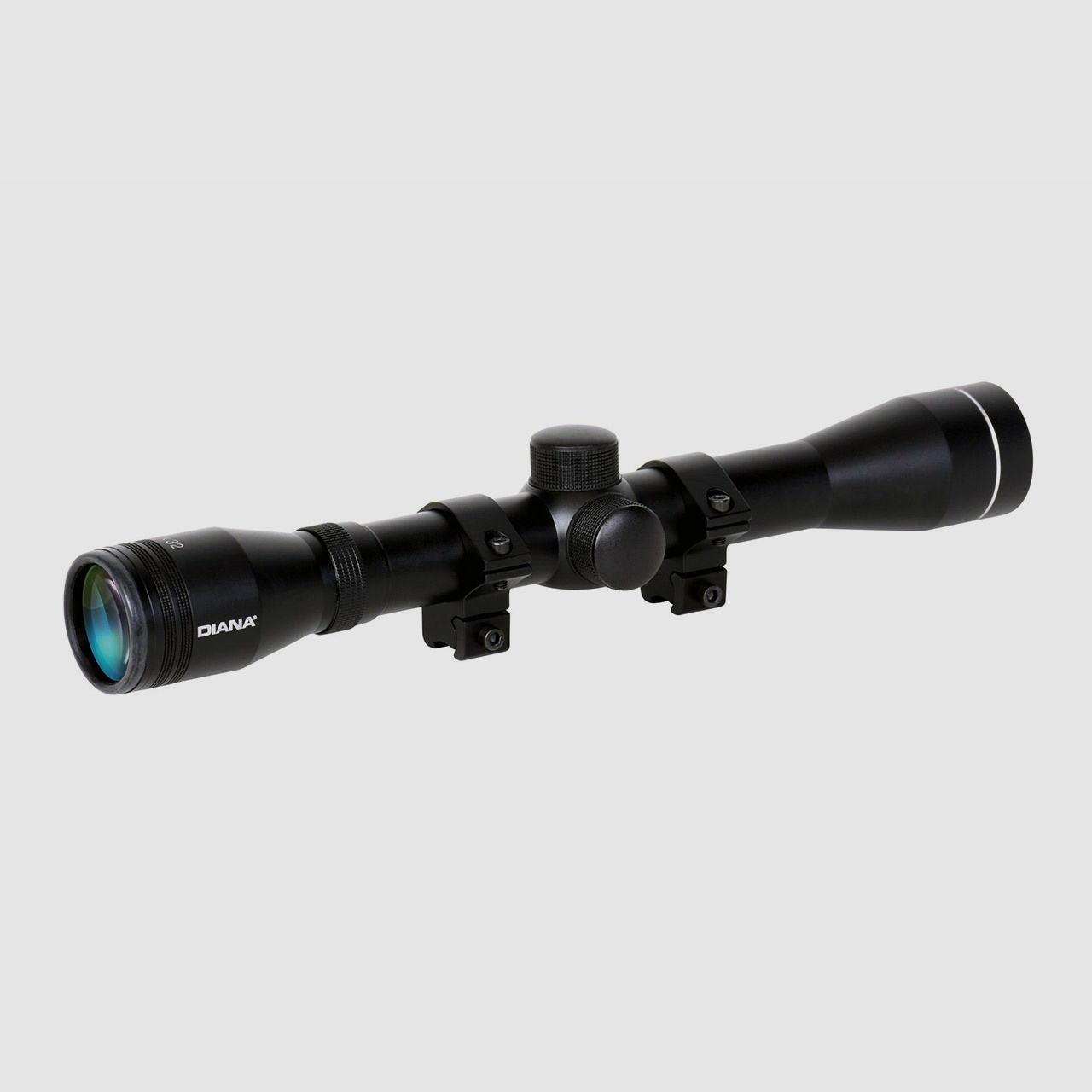 Zielfernrohr DIANA 4x32, Duplex Absehen, 1 Zoll Tubus, mit Ringmontagen fĂĽr 11 mm Prismenschiene