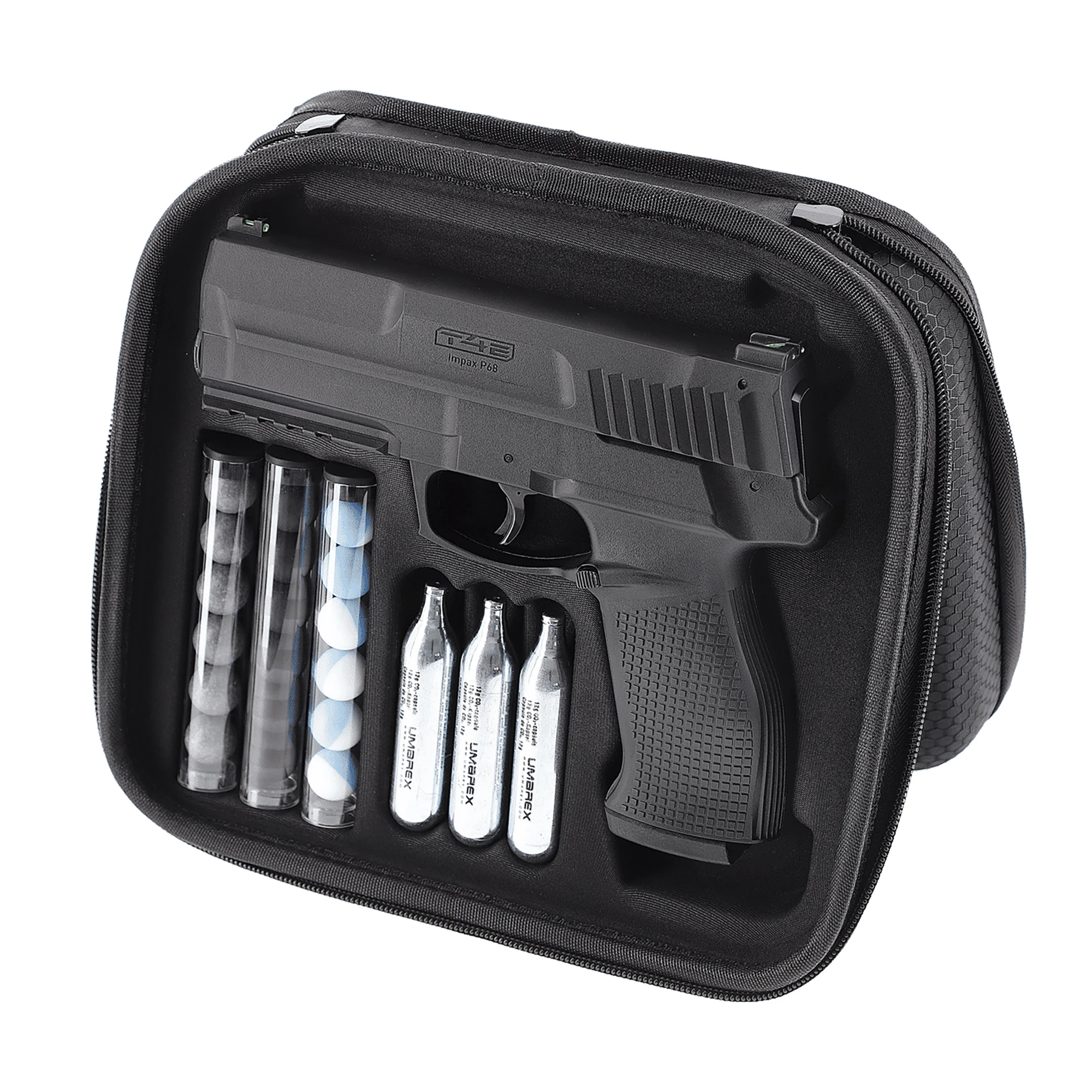 Pistolet na kule gumowe T4E Impax P68 Set kal. .68 Co2 849 In stock Pistolet na kule gumowe T4E Impax P68 Set kal. .68 Co2