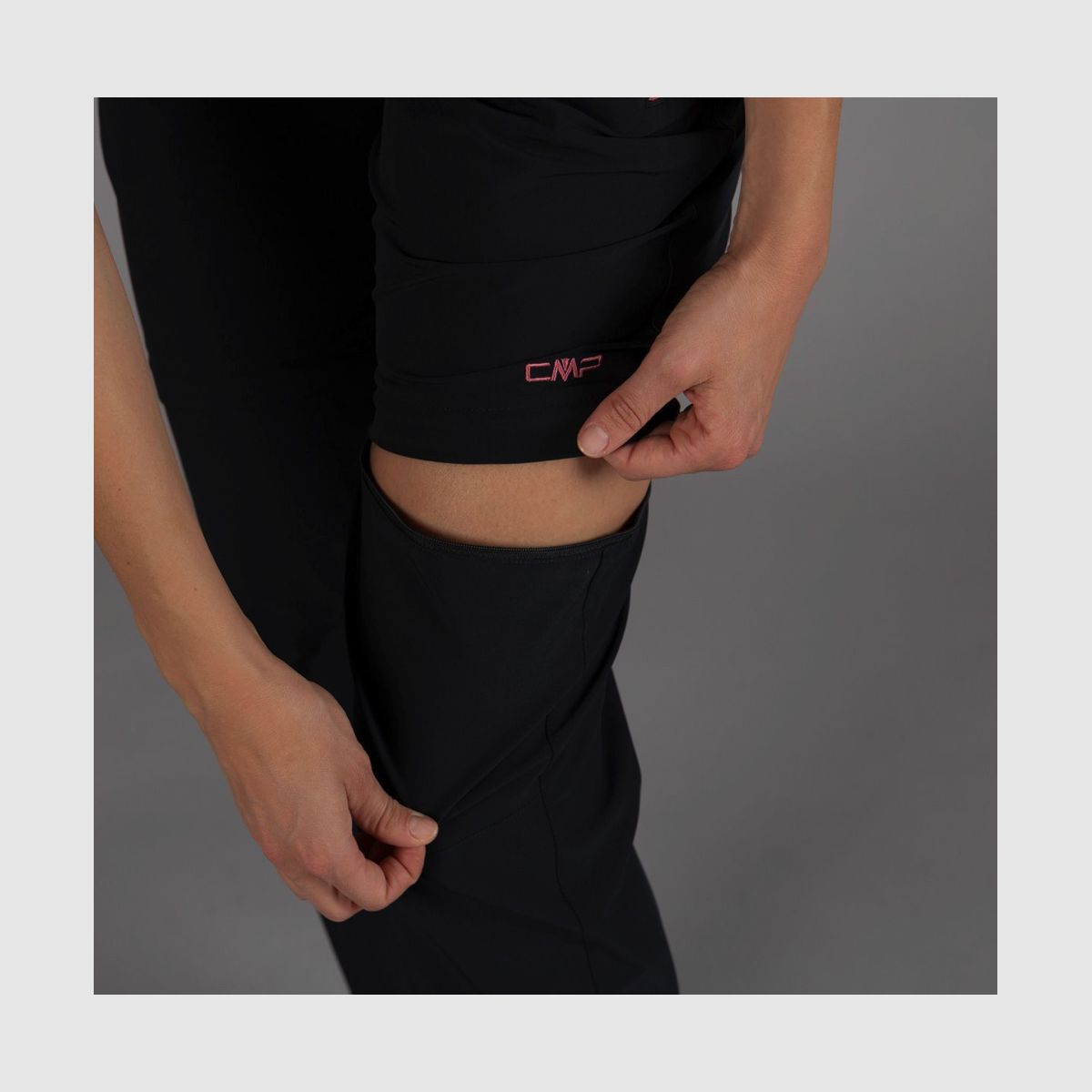 CMP Damen-Zip-Off-Trekkinghose Schwarz Blau