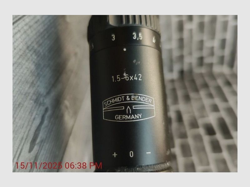 Schmidt Bender 1.5-6x42 riflescope