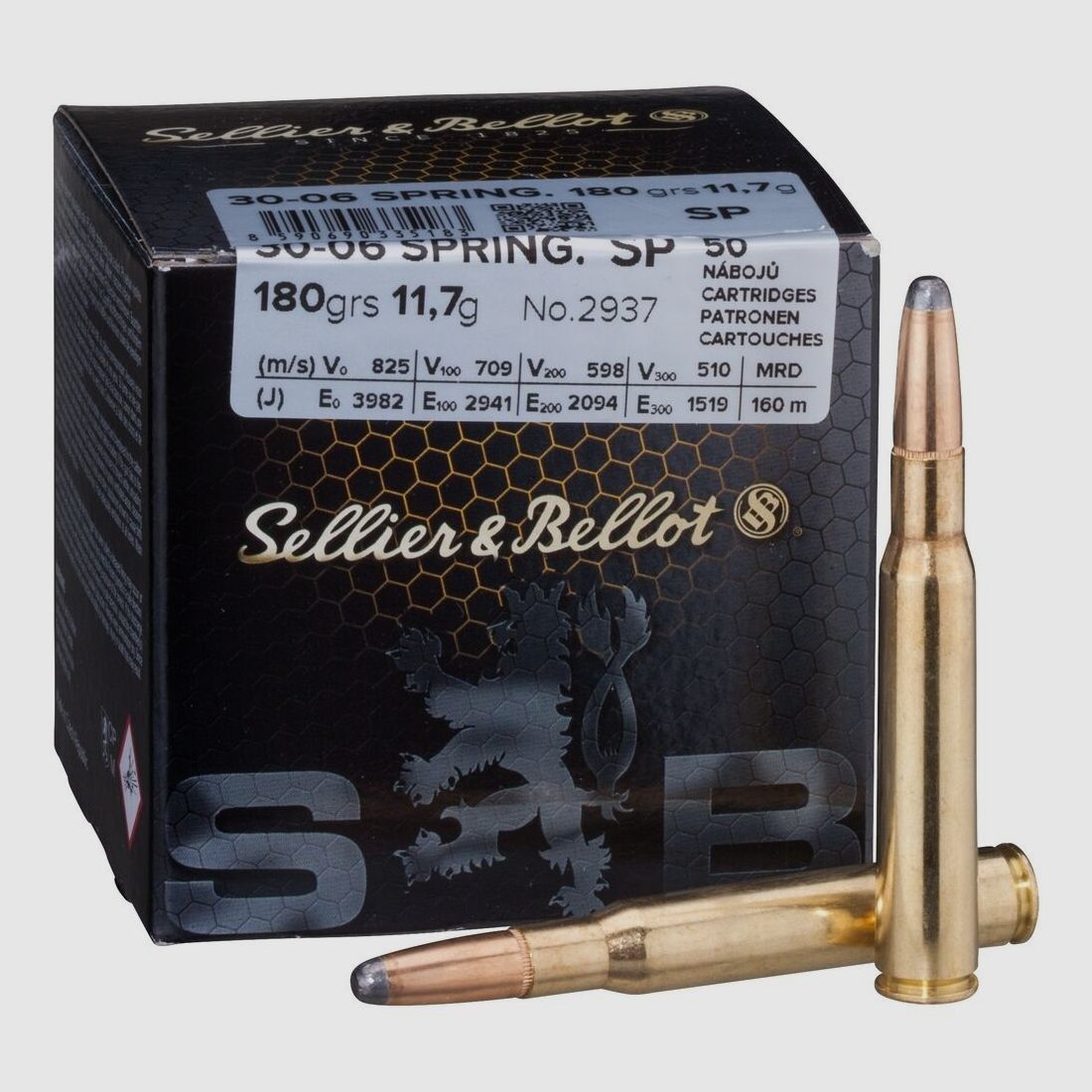 Sellier & Bellot TM - 11.7g, 180 grs .30-06Spring