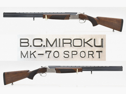 MIROKU MK-70 " SPORT " Bockflinte / BDF im Kal. 12/76 Magnum mit Wechselchokes & STAHLSCHROTBESCHUSS