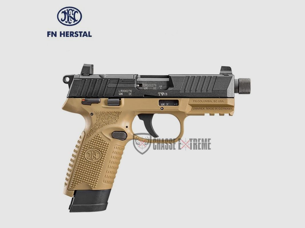 Pistola FN HERSTAL 502 Cal 22LR Tan/Nero