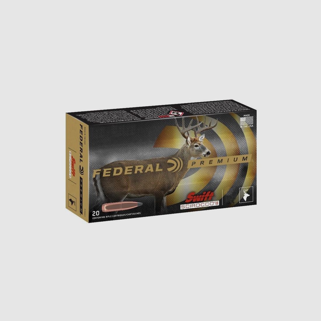 Federal Premium Swift Scirocco II .270 WSM 130GR 20 Patronen