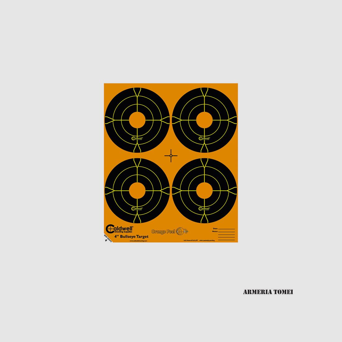 CALDWELL – REAKTYWNE CELE ORANGE PEEL 4’/10cm Bulls-Eye (10 arkuszy) -410864