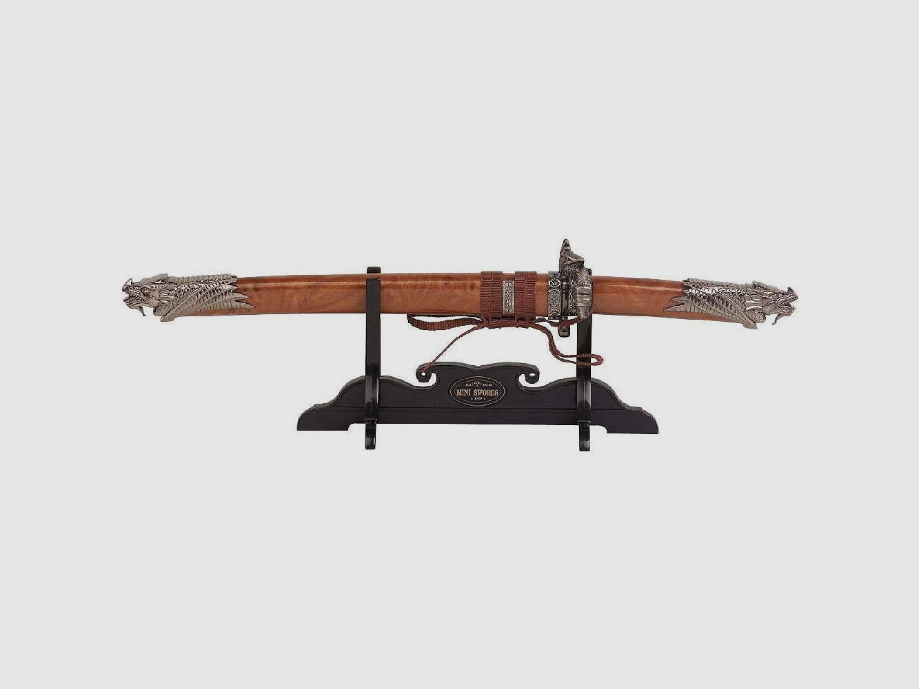 Katana Tanto mit Ätzung und Holzständer