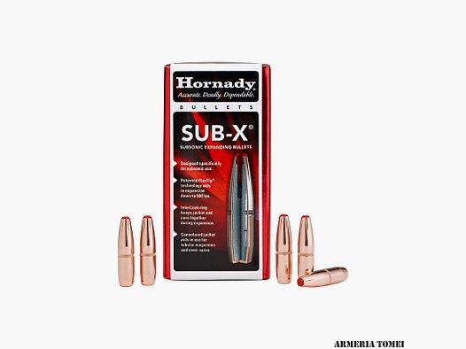 HORNADY – BULLE – 30 Cal .308 190gr Sub- X® (100 Pcs)
