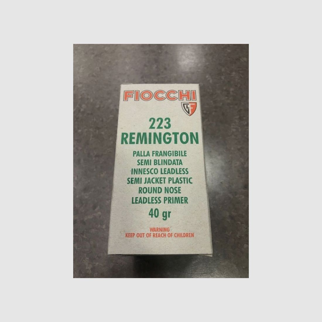 FIOCCHI PATRONEN 223 REM 40 GR SJPRN, afbeelding 1 van 2