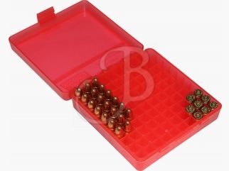 SCATOLA PORTA MUNIZIONI CAL.9X21 DA 100 PZ ROSSA