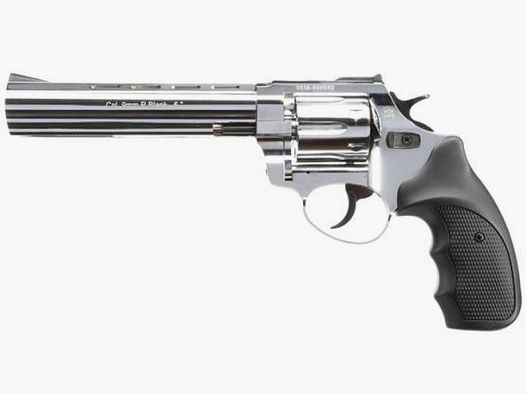 Zoraki R1 6" Chroom 9mm R. - Gas Signaal