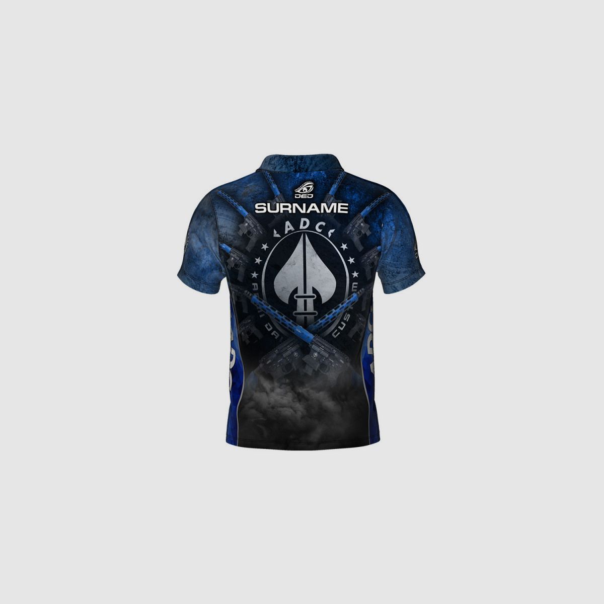 DED ADC Custom Competition T-Shirt - Blau, Größe: XXL, Benutzerdefinierter Name: Kein Name, Bekleidungsart: Damen, Bild 2 von 3