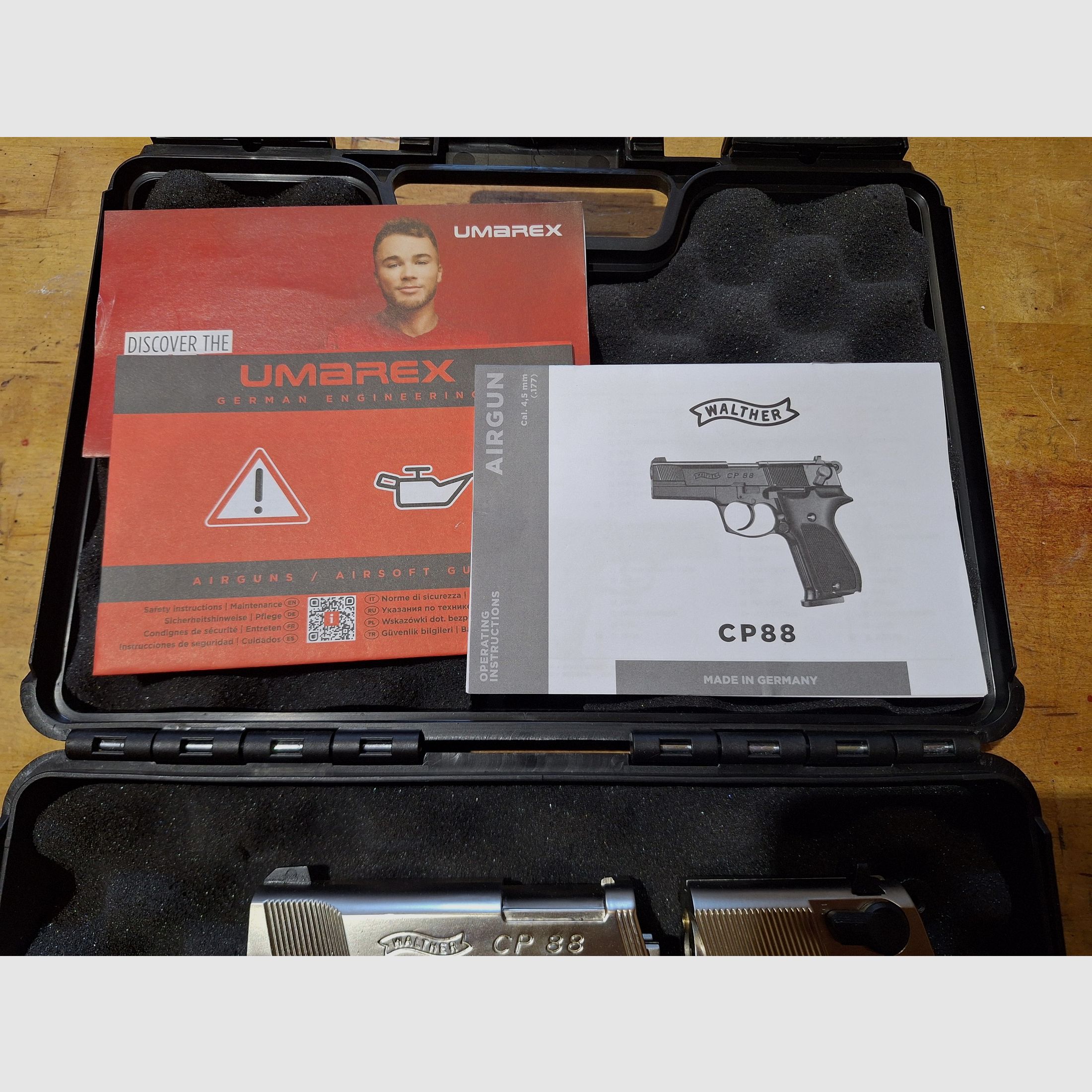 Walther CP88 Nickel (4,5 mm Diabolo) – condizioni top nella valigetta originale + accessori