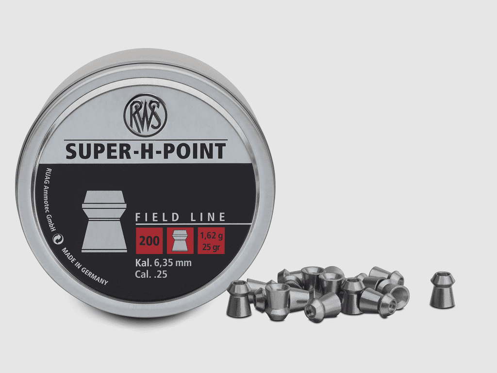 RWS FIELD-L S-H-Point Diabolo 6.35 mm 1.62g 200 pcs