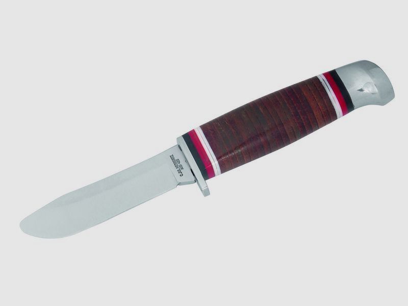 Cuchillo para niños mango de cuero funda de cuero