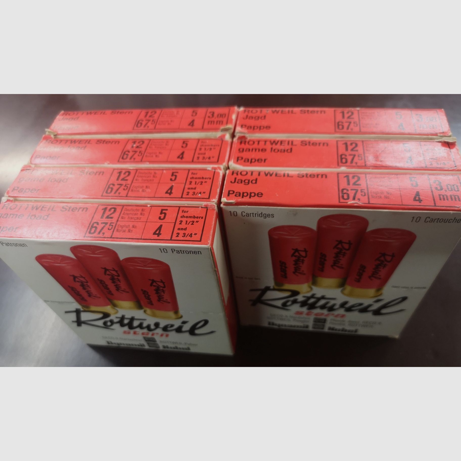 Shotgun cartridges 70 pcs. Rottweil / Geco 12/67.5 3.0mm