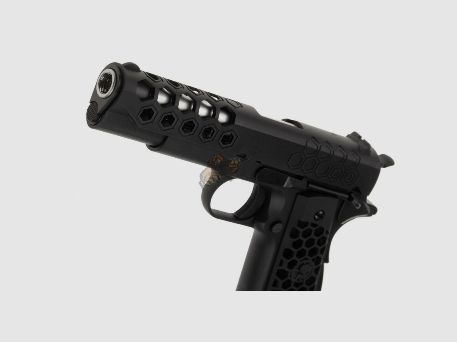 M1911 Hex Cut Full Metal, GBB Black -F-