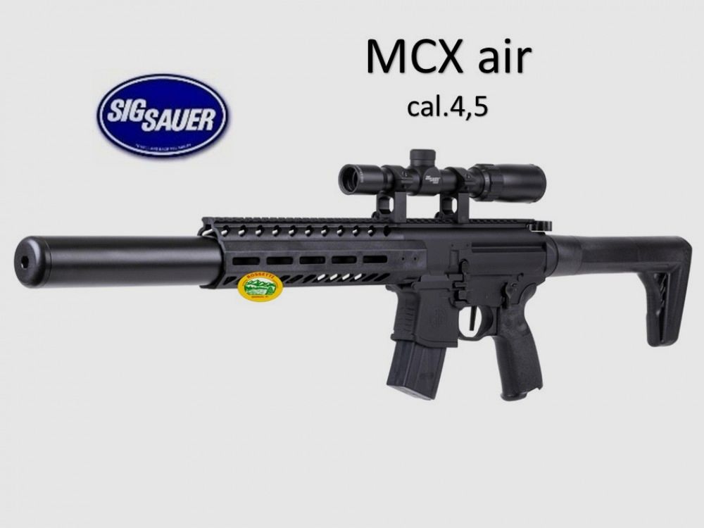 SIG SAUER MCX Co2 Kal.4,5 mit Optik - freie Verkaufs