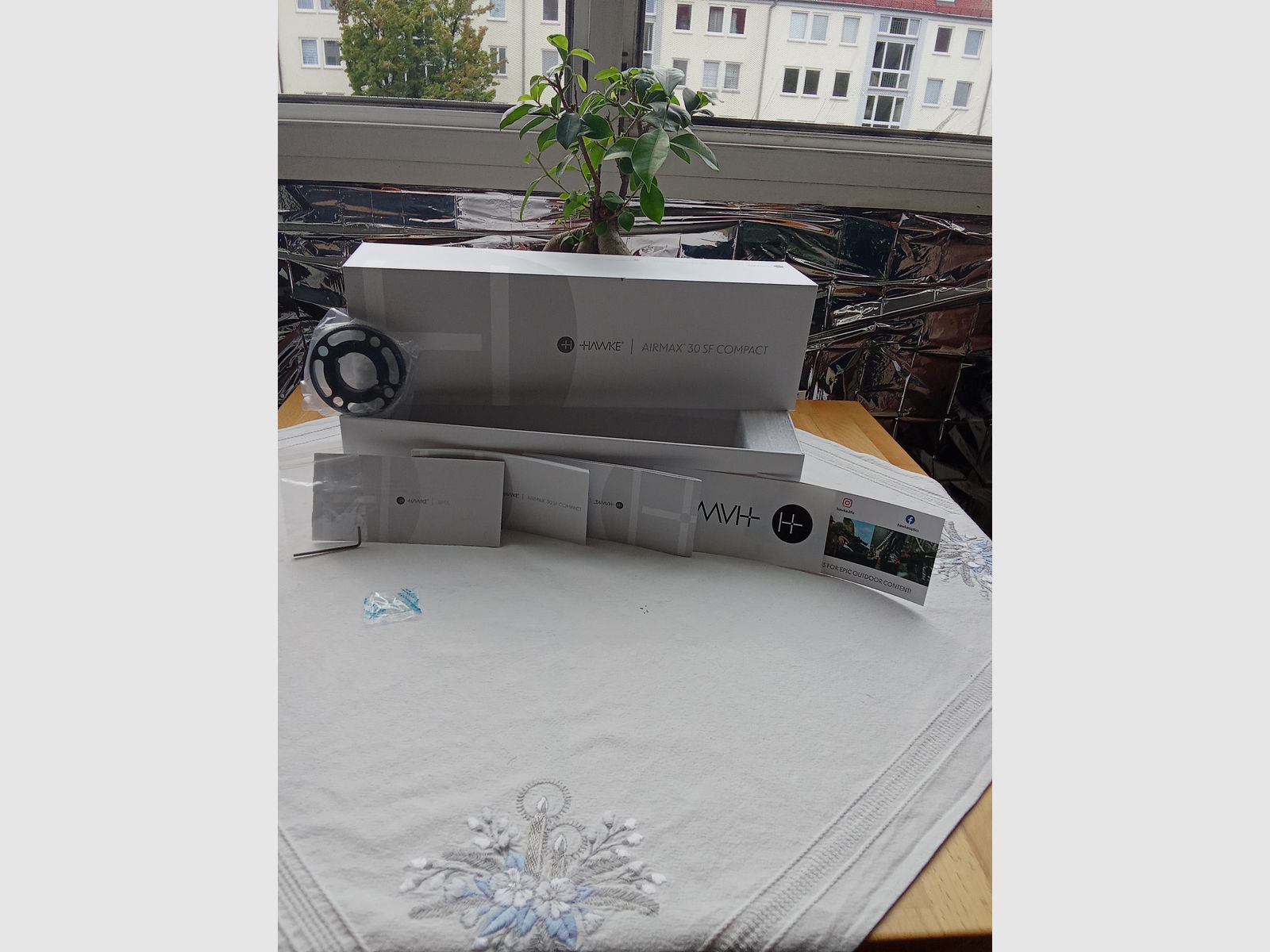weihrauch hw 98 mit hawk airmax compact 6-24 und sports match UK AOP 56 montage 