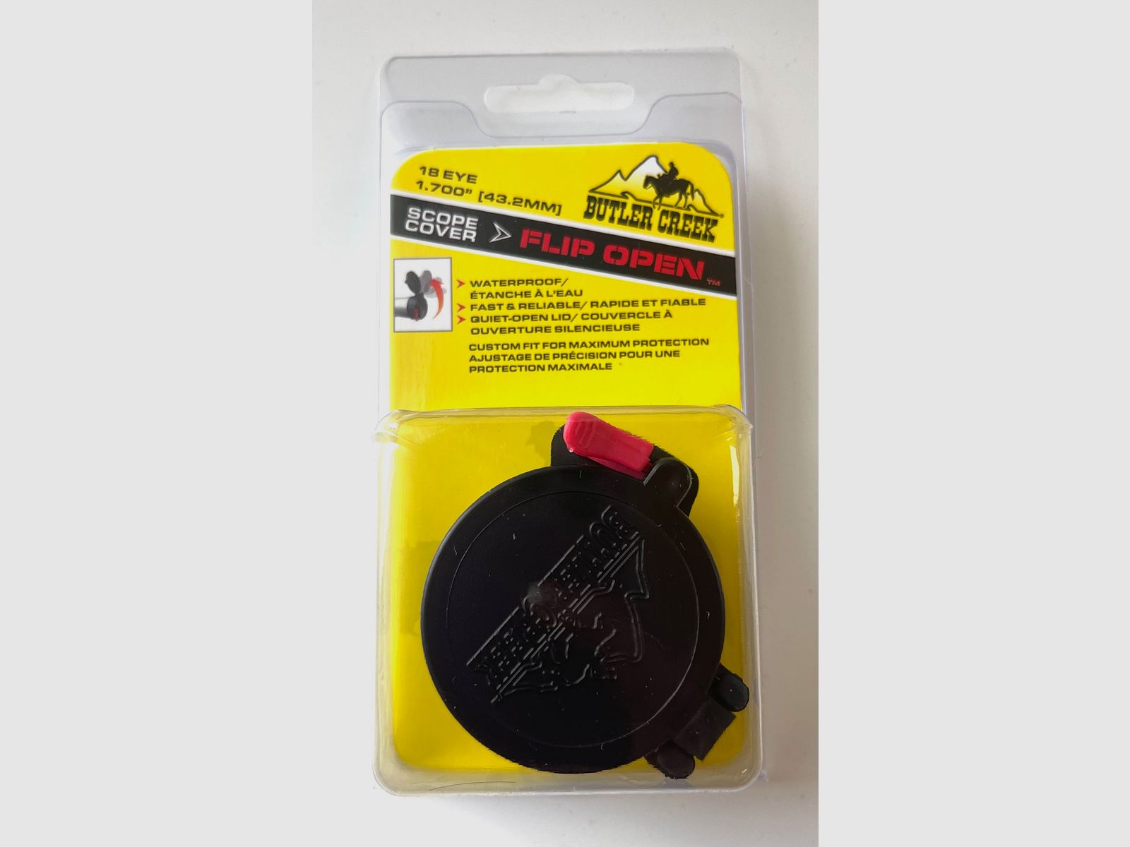 Butler Creek MO20180 Flip Open Scope Cover Eyepiece Flip Cover for Scope 18 EYE 43.2mm