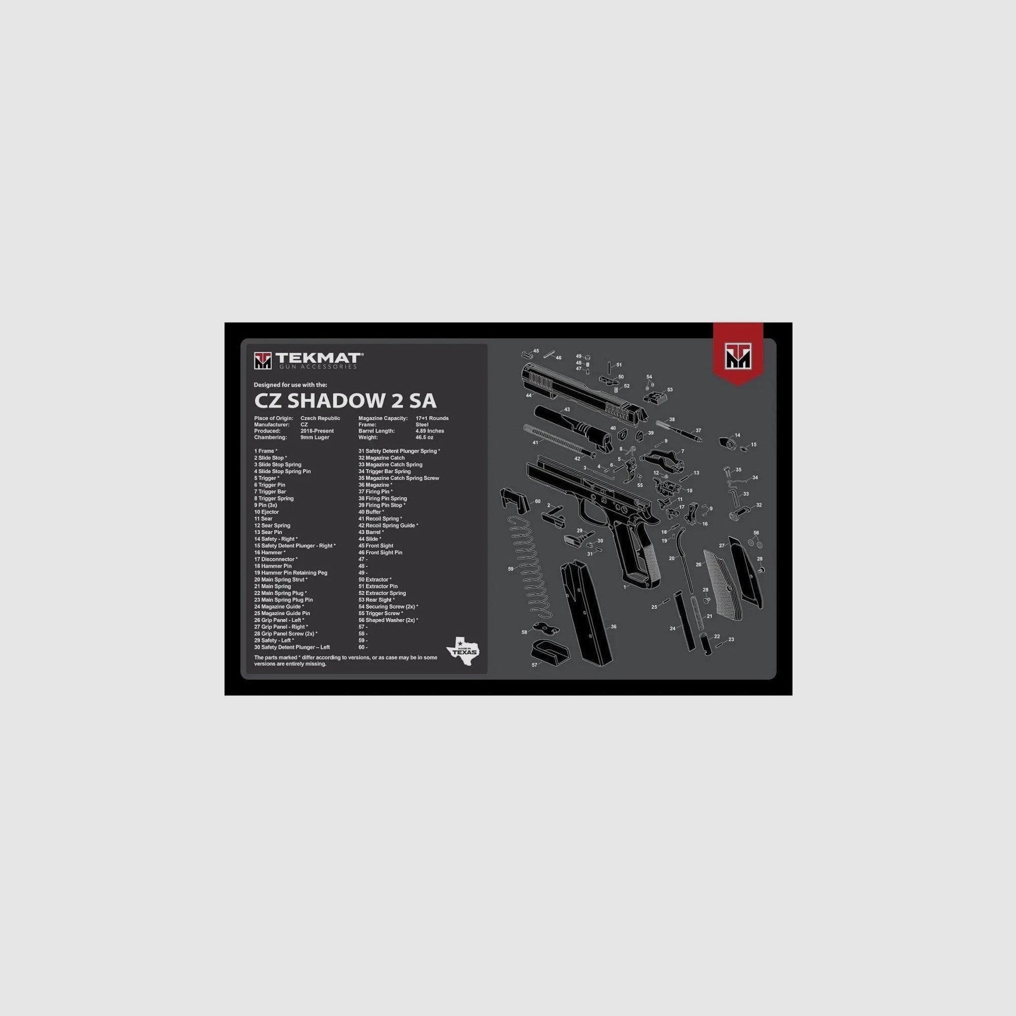 TekMat Tapis de Nettoyage CZ Shadow 2