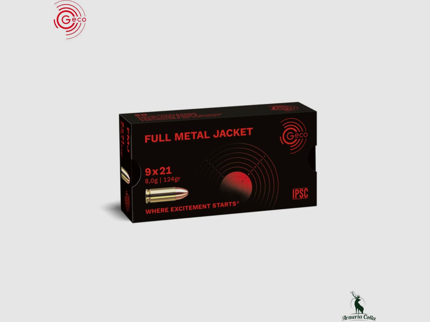 Geco Amunicja Fmj kal. 9×21 124gr.