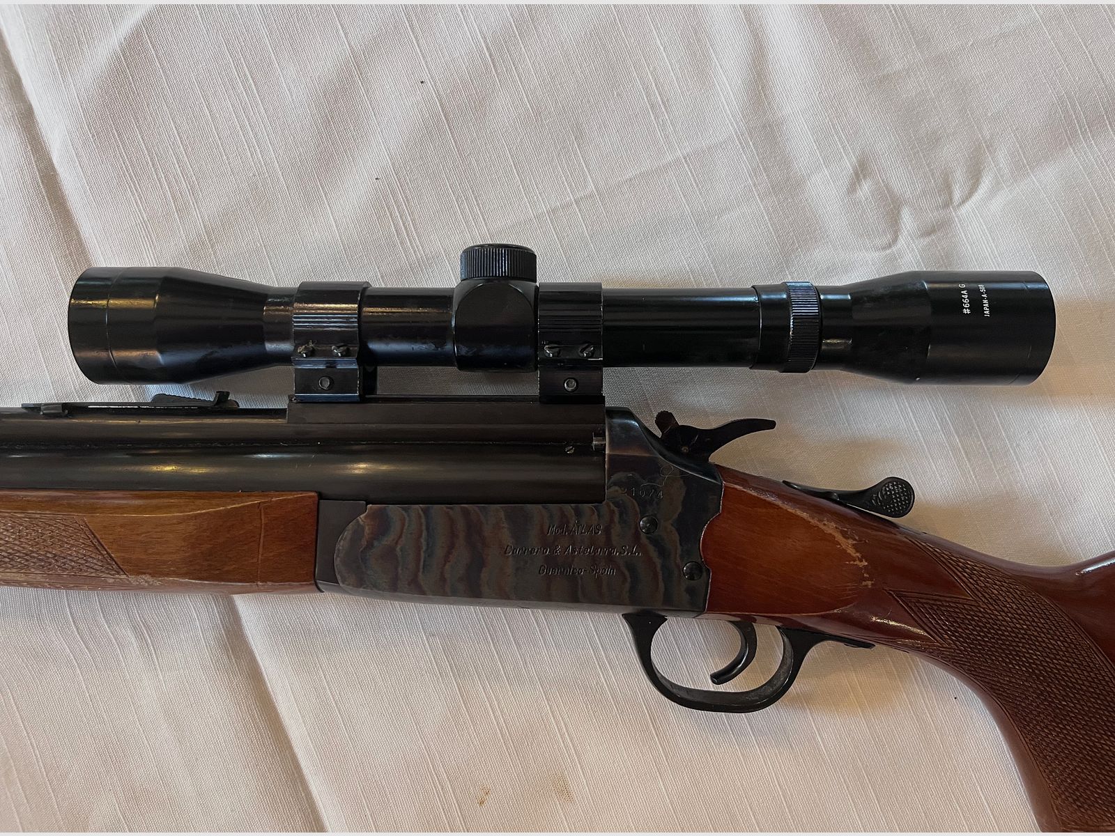 Escopeta de doble cañón modelo Atlas cal. 22 Mag + 16 de perdigones