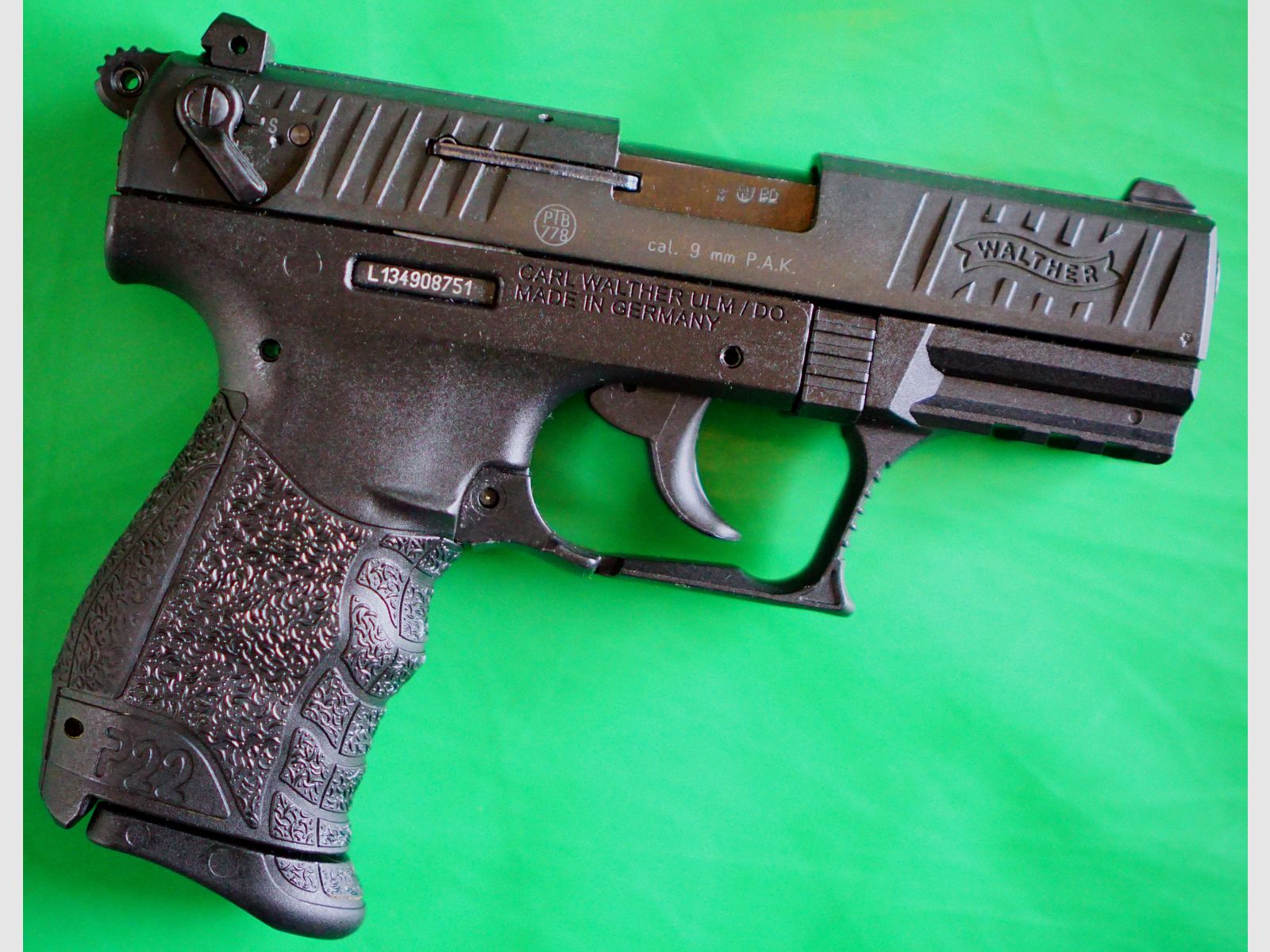 Pistolet d'alarme Walther P22Q 9mm P.A.K. noir (PTB 778)