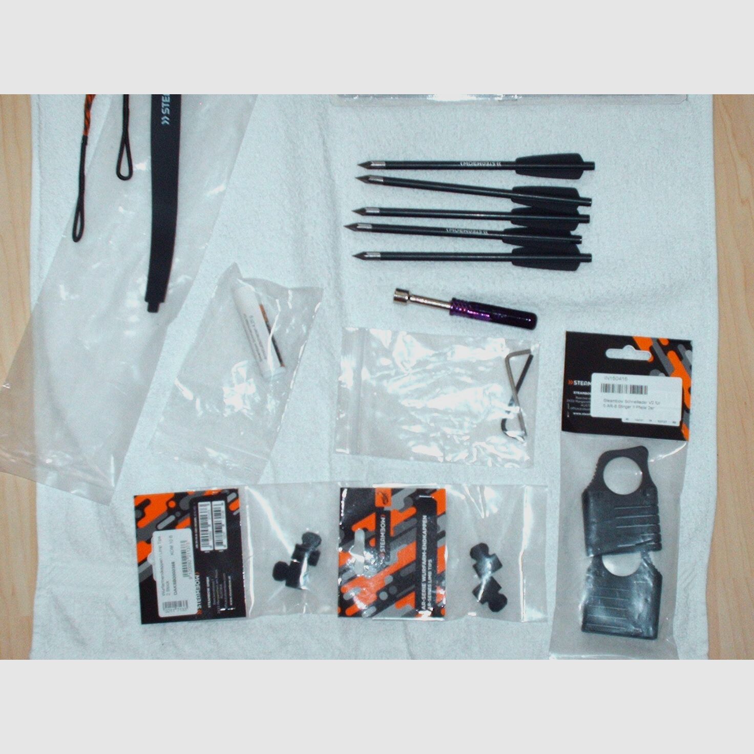 Steambow AR6-Stinger II Compact z 35 lbs łukiem z likwidacji gospodarstwa domowego