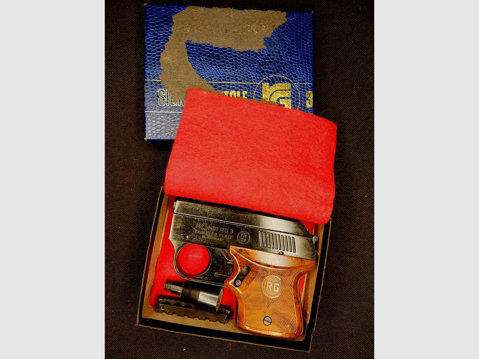 Pocket pistol RG3 - Röhm RG 3 blank firing pistol cal. 6mm Flobert (PTB 33)