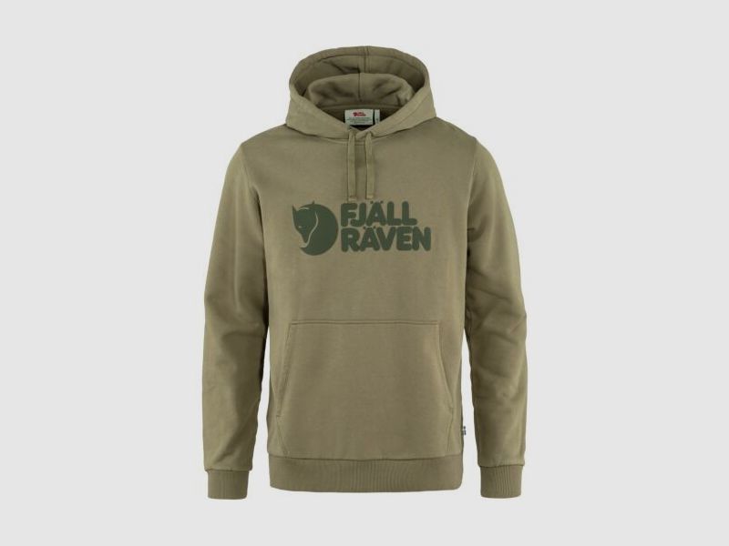 Fj?llr?ven Herren Hoodie Fj?llr?ven Logo Light Olive M