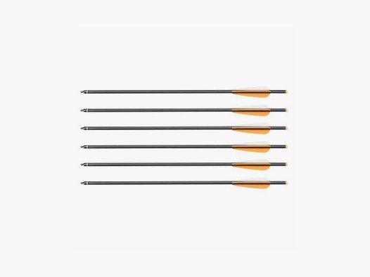 Carbon vervangpijlen kruisboog 20" 6-pack
