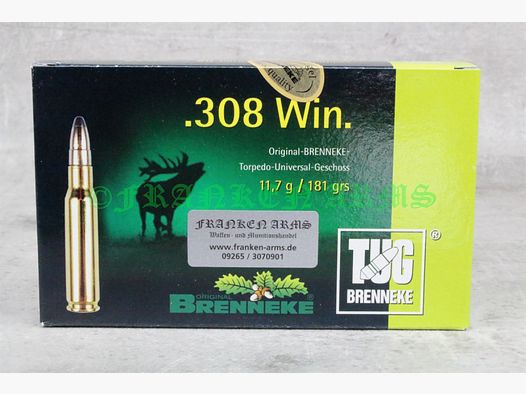 Brenneke TUG .308 Win. 181gr. 11,7g 20 Stück 4429000