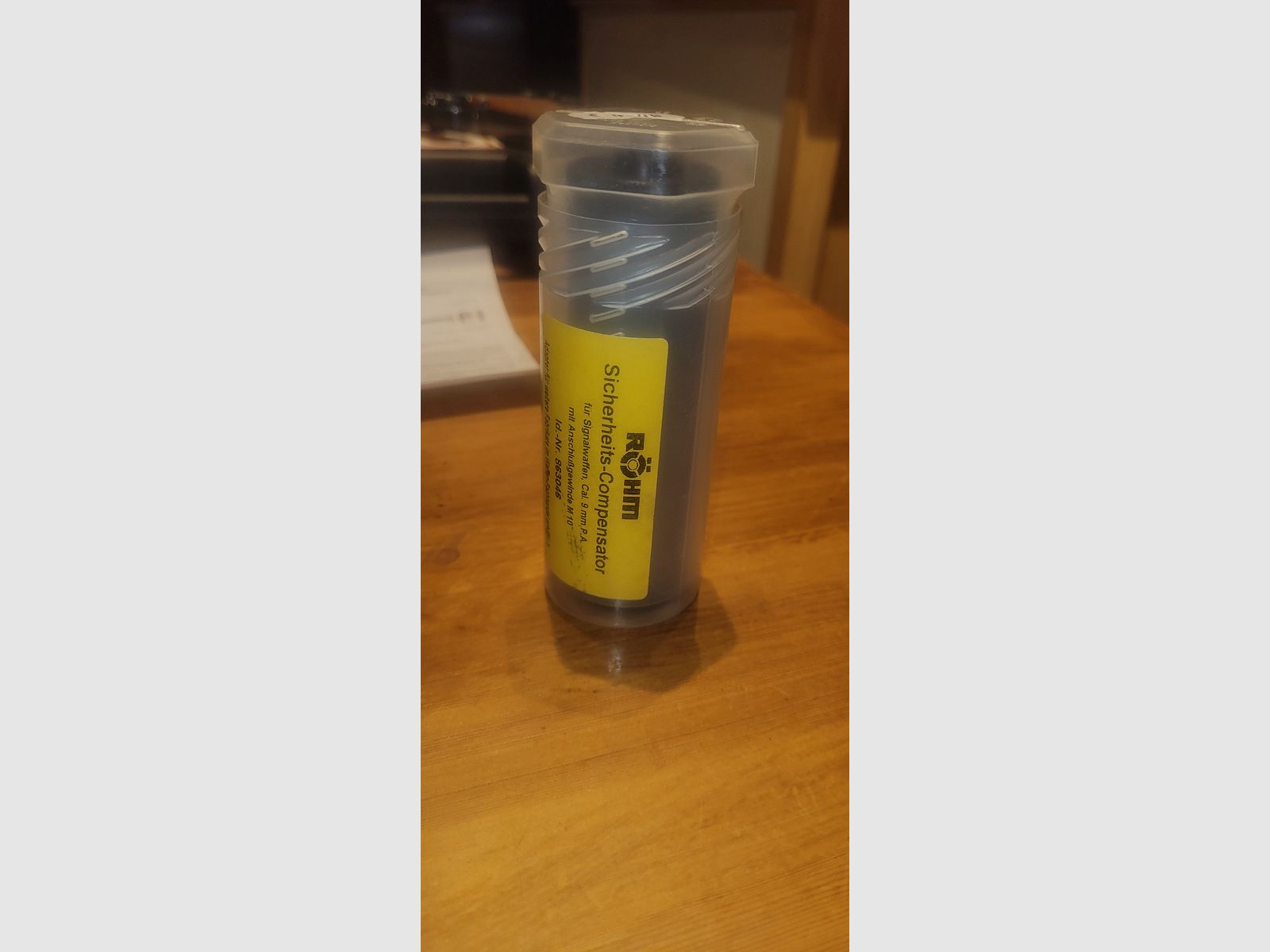 Silencieux Röhm compensateur de sécurité, Cal 9mm P.A.