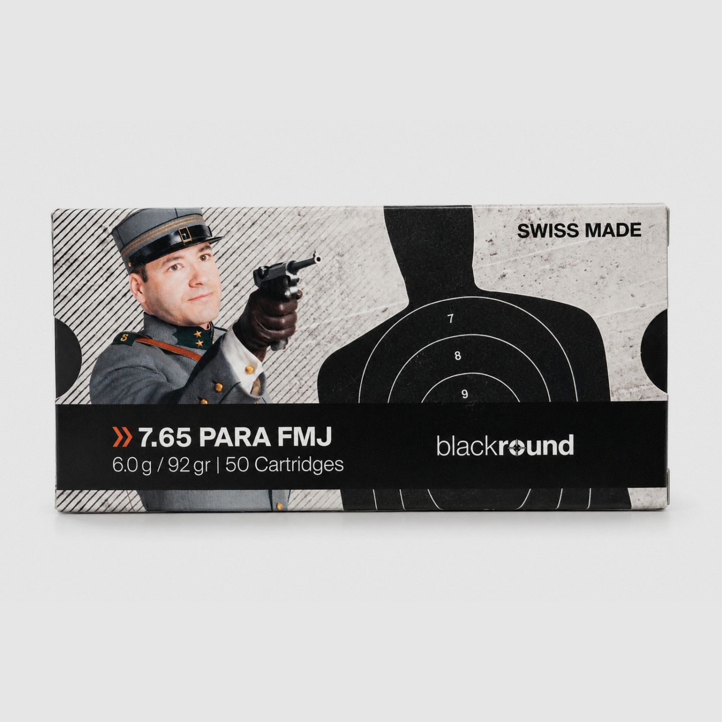 Swiss P Black Round - 7.65 Para - 92 grs.