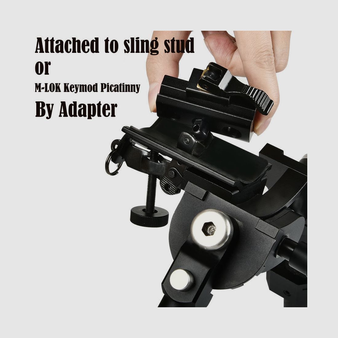 shoXx Bipod 6.6-10 inch Carbon Fiber Sling wide
