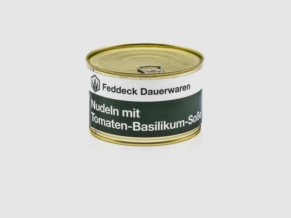 Feddeck Dauerwaren Nudeln mit Tomaten-Basilikum-Soße (400 g)