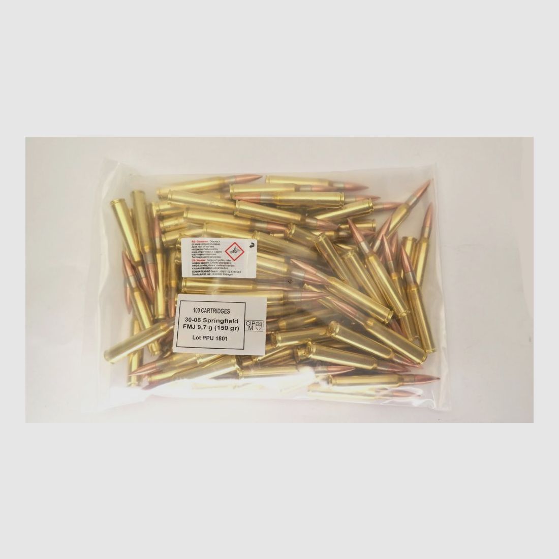 PPU Privi Partizan .30-06 Springfield 9,7 gram 150 grain FMJ 100 stuks Bulk Pack