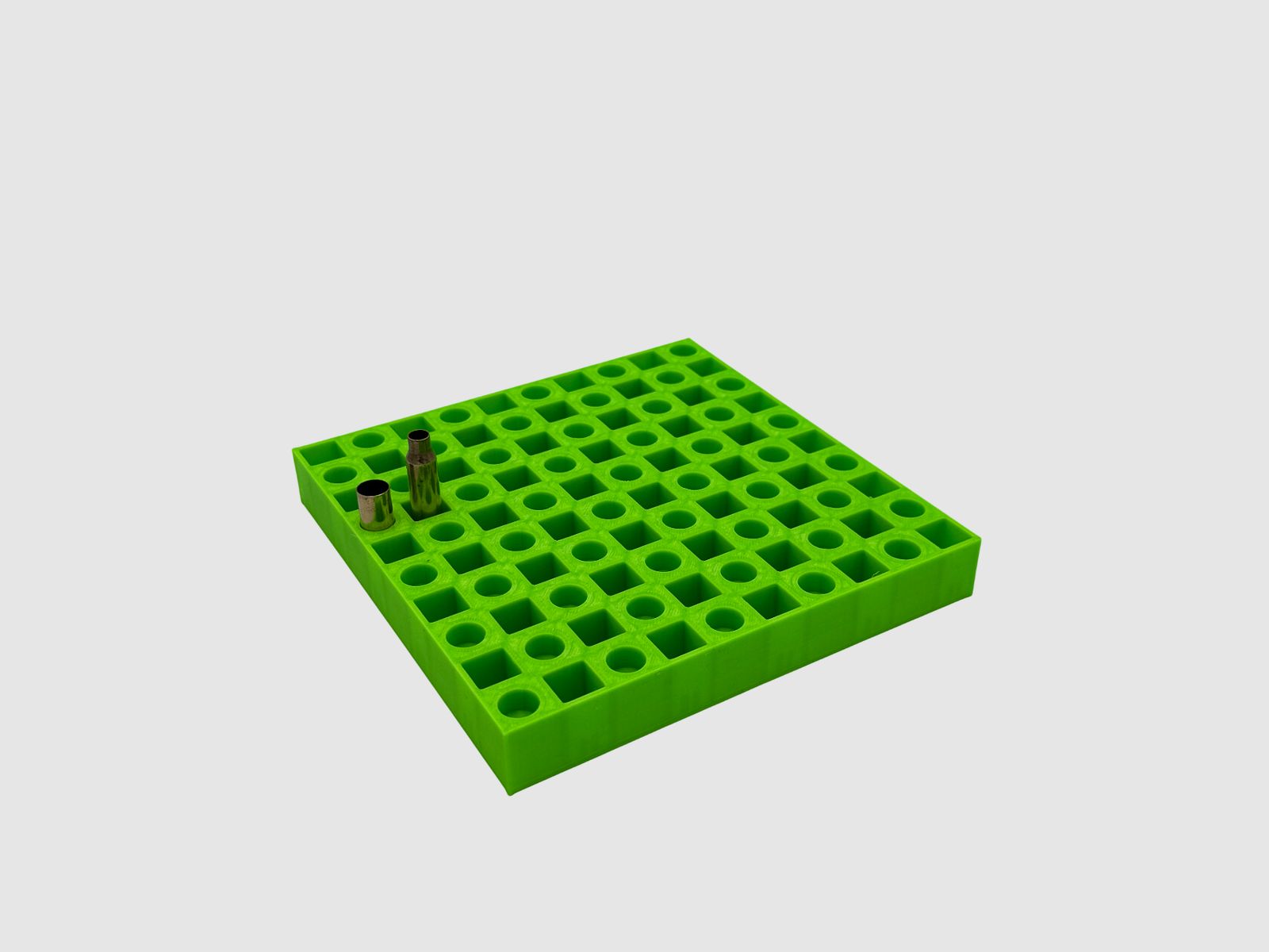 Reloading board for 9 mm, .308 & others – Structured case holder