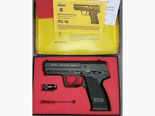 Röhm RG 96 blank firing pistol blued (PTB 699)