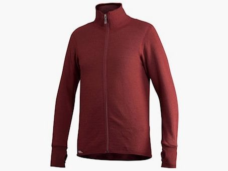 Woolpower Full zip 400 Rosso Ruggine XXS