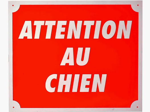 Alu Januel Warning Sign Beware of Dog