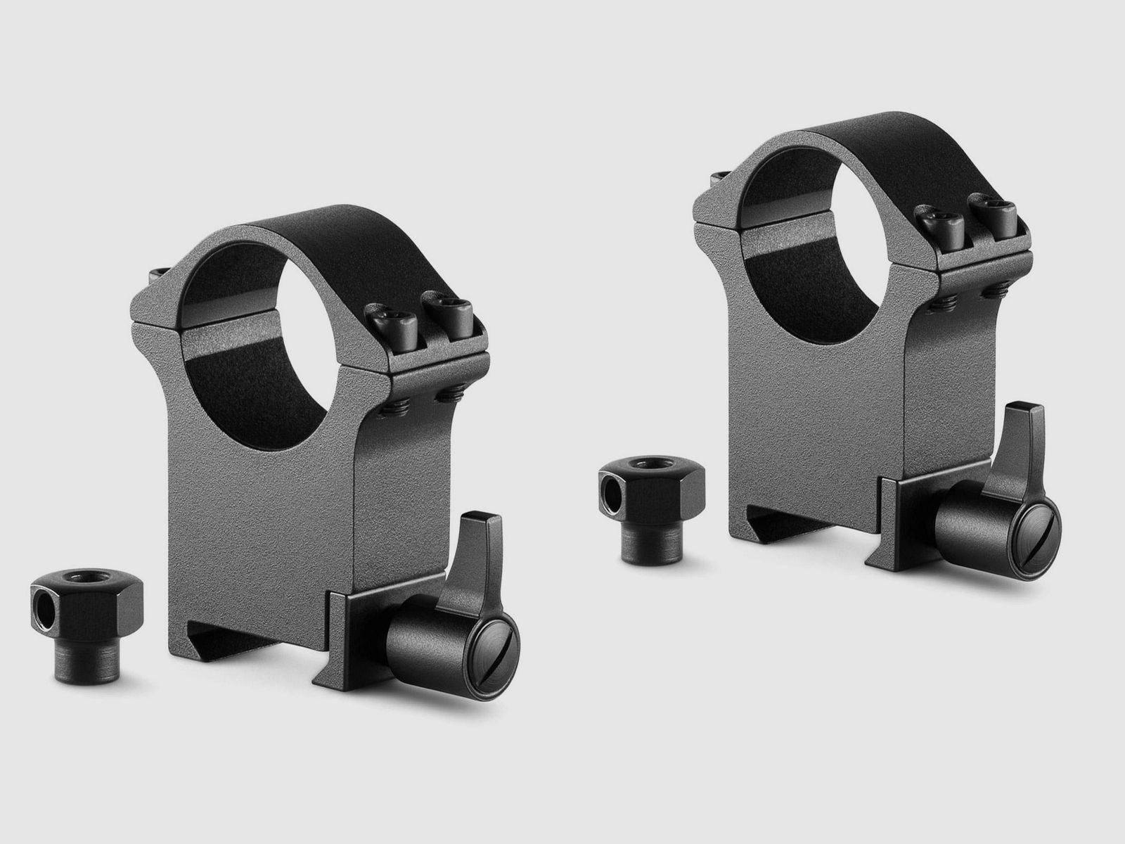 HAWKE 23103 Professional Steel Ring Mounts Weaver Extra High 55mm 1 Inch Quick Release